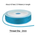 thumbnail image 2 of Unique Bargains Twisted Nylon Twine Thread Beading Cord 2mm 13M/43 Feet Extra Strong Braided Nylon String, Bright Blue, 2 of 6