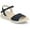 Navy, variant on Journee Womens Jaylee Ankle Strap and Buckle Sandals