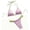 Pink, variant on Staron Women's Bikini Swimsuits Two-Piece Beach Vacation Comfortable Casual Bikini Set, Pink S