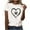 D—White—T Shirt, variant on AGWOLF Womens Plus Size Valentines T Shirt Cute Love Heart Graphic Tee Short Sleeve Crewneck Shirts Funny Print Tops