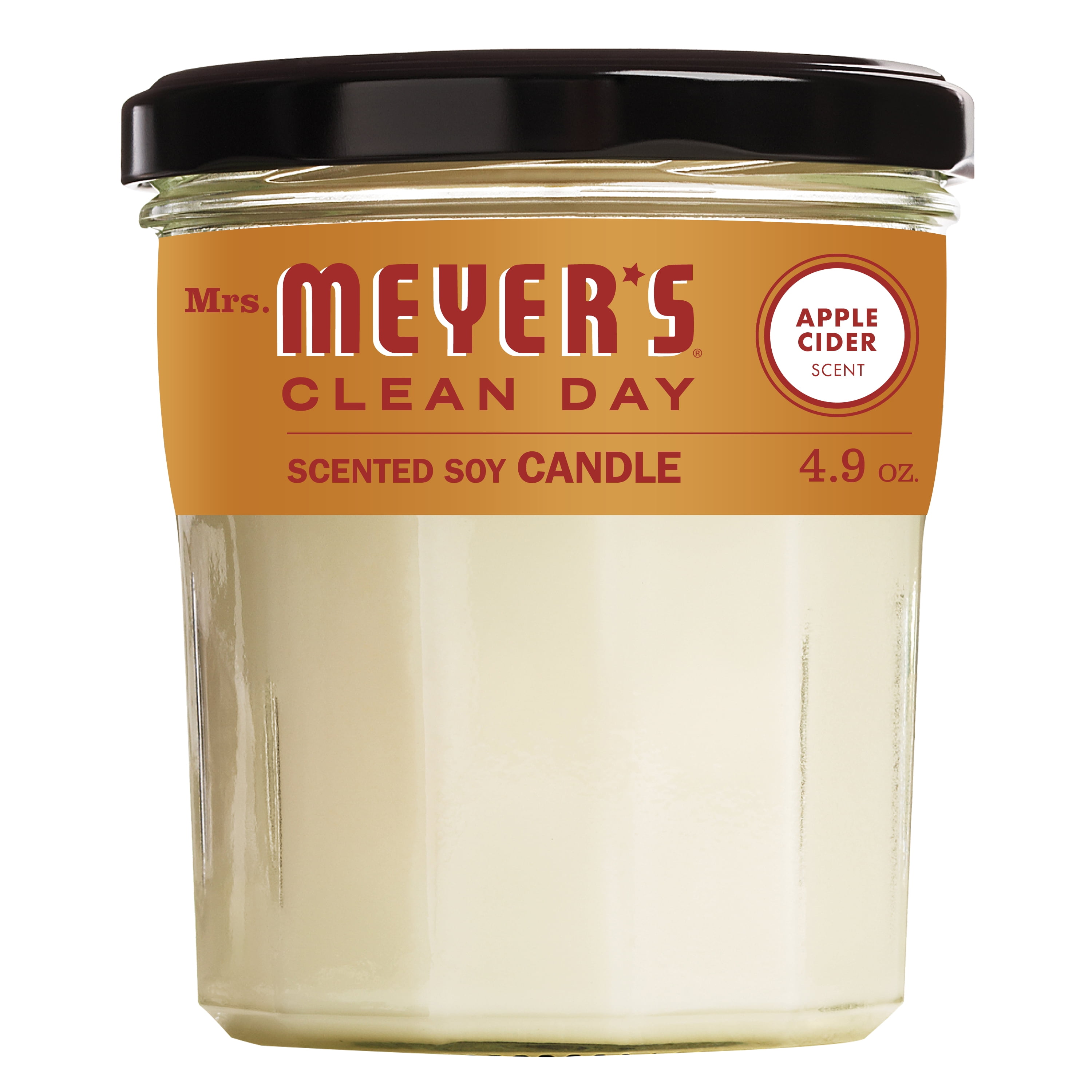 Mrs Apple Cider Scent 4.9 Ounce Candle Meyer’s Clean Day Scented Soy Candle