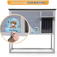 thumbnail image 6 of Raised Outdoor Cat House, Weatherproof Cat Shelter for Outside with Insulated All-Round Foam, Feral Cat Enclosure Openable Top, PVC Curtain, Wooden Condos for Small Dogs,Rabbits, 6 of 9