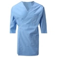 thumbnail image 1 of 7Encounter Unisex Multifunctional 3/4 Sleeves Wrap Smock With Chest And Side Pockets Light Blue Size L/XL, 1 of 4
