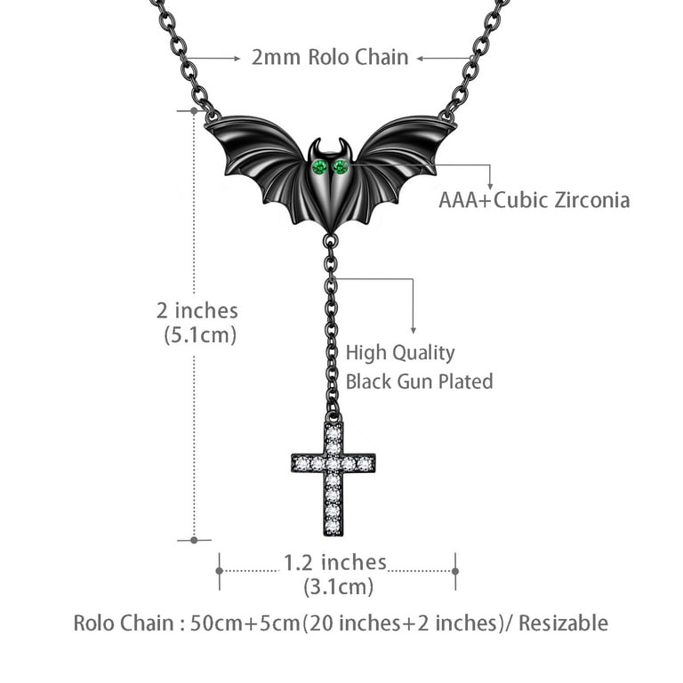 Bat Earring and Necklace Costume Accessories Female Bat Earring and Necklace Costume Accessories Female
