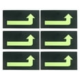 thumbnail image 1 of Glowing Turn Left Sign Sticker, 12 Pack Directional Adhesive Removable Floor Decal, Green, 1 of 4