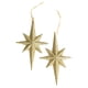 thumbnail image 3 of 2 colgantes de estrellas con purpurina navideña para decoración navideña, regalo de fiesta, delicados colgantes Oro, 3 of 9