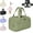 Green, variant on Cureaway Travel Cosmetic Bag, Large Capacity Wide-Open Travel Cosmetic Bag, 4-In-1 Puffy Multi-Functional Toiletry Bag for Women, Wash Pouch Portable Hanging Organizer