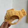thumbnail image 6 of Cute Fish Shape Pet Hat, Cartoon Breathable Plush Headdress Costume for Cats and Dogs - Fun Party Dress Up & Photo Props (1 Piece), 6 of 7