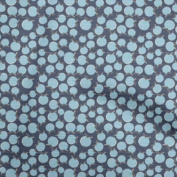 oneOone Cotton Poplin Navy Blue Fabric Fruits Diy Clothing Quilting Fabric Print Fabric By Yard 56 Inch Wide
