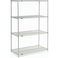thumbnail image 2 of Nexel Wire Shelving, Poly-Z-Brite, 48"W X 24"D X 86"H, 2 of 4