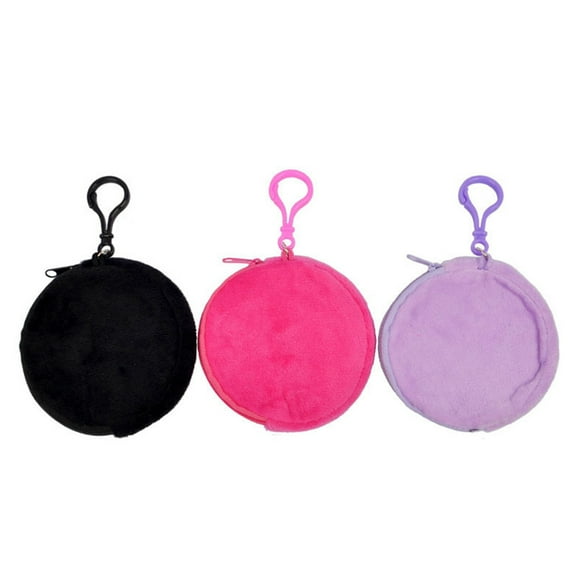 DRAFIDEEP 6Pcs Change Purse for Kids Glitter PE Sequins Pink Shape School Outings