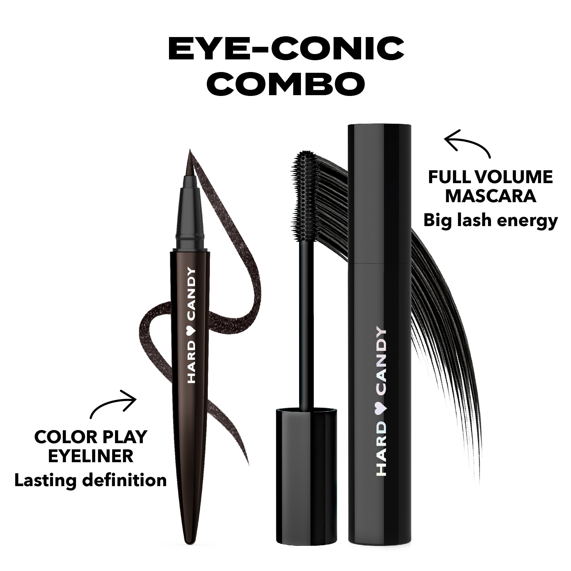 (2 pack) Hard Candy Party Lines Color Play Eyeliner, Liquid Liner, 24HR Wear, Coal Digger, Metallic Grey