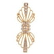 thumbnail image 1 of 1 par de hermosos cierres de cristal de aleación con gancho y broche para coser en la decoración de la ropa. Oro, 1 of 9