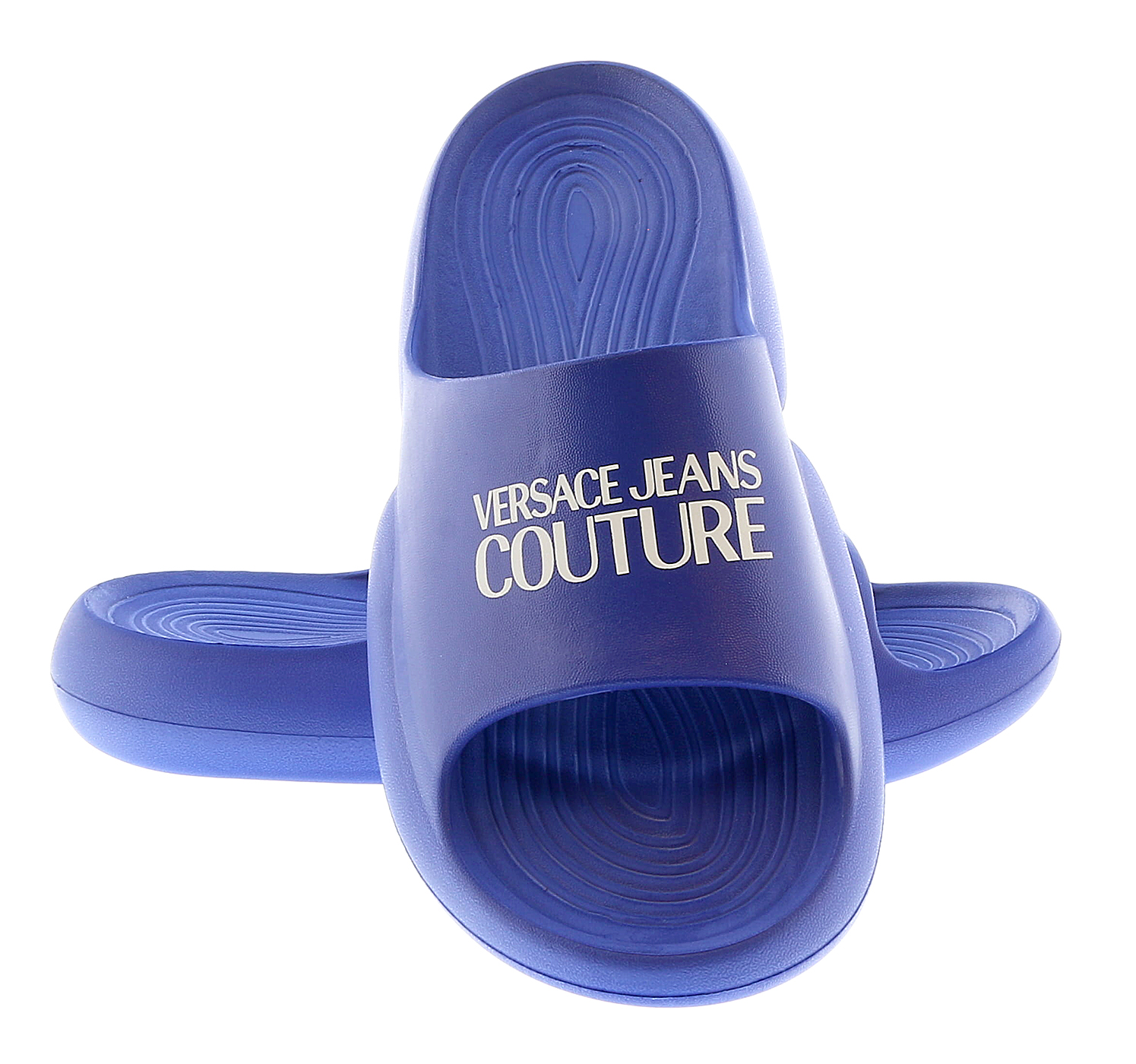 サンダル VERSACE JEANS COUTURE Men Sandals Blue 78YA3SQ171352 288 Versace Jeans Couture Blue Signature Platform Slide Sandals