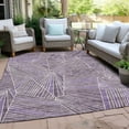 thumbnail image 6 of Addison Rugs Chantille Indoor/Outdoor Transitional Geometric Purple Washable Rectangle Rug, 2'6" x 3'10", 6 of 6
