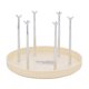 thumbnail image 3 of Soporte para tazas de 6 ganchos, estante de almacenamiento con bandeja de drenaje, colgador de taza de agua creativo extraíble para baño, soporte de Beige Gloria Titular de la taza, 3 of 7