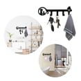thumbnail image 3 of Mohdy Creative Wrought Iron Towel and Key Hooks,Hook Install Bathroom Towel Mount Easy to Key Rack for Wall Hanging Towel Holder Bathroom Products,Material:High Quality, 3 of 9