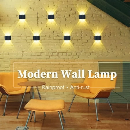 

LCNCAN High-Quality Durable IP65 Waterproof Outdoor Wall Lamp Options for Porch and Garden Decor - AC 110V/220V Down Lights in 2W 4W 6W 8W 10W Varieties