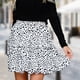 thumbnail image 5 of Falda De Verano Para Mujer Falda con estampado de lunares Falda corta informal Cintura alta Vacaciones Vacaciones (Blanco L) Cgtredaw para Mujer Blanco T L, 5 of 6