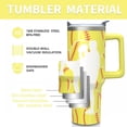 thumbnail image 5 of Softball Coach Gifts Cup for Women Men, 40oz Tumbler with Handle and Lid Straw, Yellow Stainless Steel Double Walled Insulated Mug Water Bottle, Baseball Fans Mom Gifts, 5 of 6