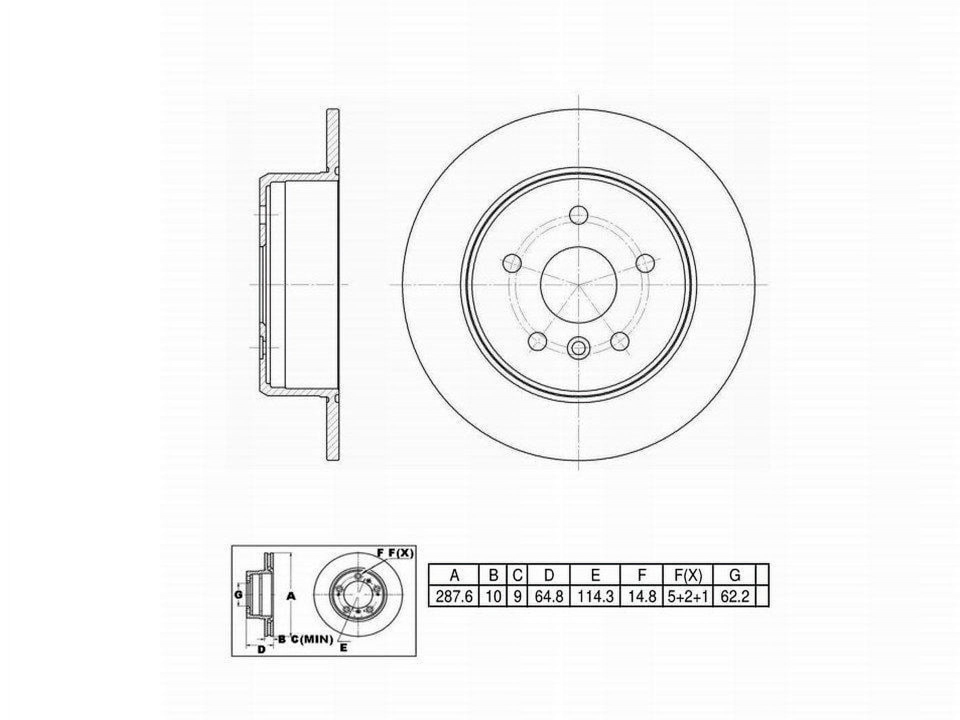 Winstop Brake Rotor, Rear WS228400, Lexus RX300 2003-1999