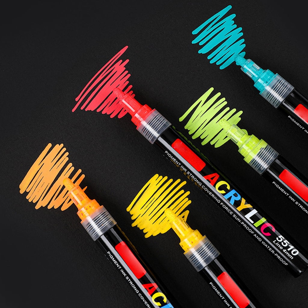 MOMOJIA 12/24/36/48 Color Acrylic Paint Marker Pen Water Based Art Marker For Drawing