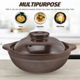 thumbnail image 3 of QUMONIN Ceramic Clay Cooking Pot with Lid Casserole Rice Pot Steam Cooker 600ML, 3 of 9