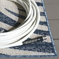 thumbnail image 4 of SAFAVIEH Beach House Kaeden Botanical Indoor/Outdoor Area Rug, Blue/Ivory, 9' x 12', 4 of 16