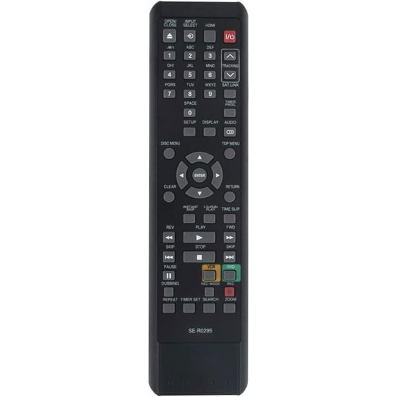 SE-R0295 SER0295 Replaced Remote Fit for TOSHIBA DVD VCR Recorder D-KVR20U D-VR620KU D-VR610 D-KVR20KU