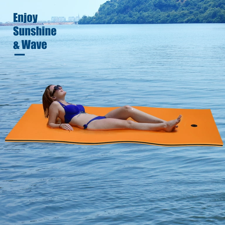 3-Layer Relaxing Tear-Proof Water Mat, Orange