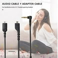 thumbnail image 6 of Aiivioll Replacement Sound Card Audio Cable Sound Card Adapter Cable Compatible for SteelSeries Arctis 3 Arctis 5 Arctis 7 Gaming Headset with 3.5mm Adapter Cable（Black/1.5M）, 6 of 7