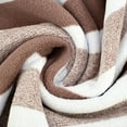 thumbnail image 3 of HBBKVI Set of 3 Stripe Towels - Bath Towels Hand Towels Washcloths, Super Soft Thickened Towels for Travel Bathroom Hotels Gym, Quick Dry Highly Absorbent Towels Brown, 3 of 6