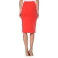 thumbnail image 3 of Women's Stretch Fit Bodycon Pencil Skirt Versatile Elegance, 3 of 6