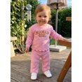 thumbnail image 5 of Miaouyo Toddler Baby Girl Sweat Outfit Embroidered Long Sleeve Tops Wide Leg Pants, 5 of 9