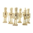 thumbnail image 1 of 6 Cascanueces de madera para hacer tú mismo para Navidad, figuras de cascanueces sin pintar, regalos de Navidad para sala de estar y chimenea., 1 of 9