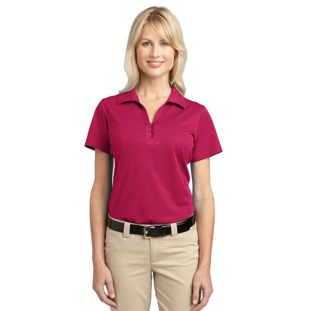 Polo de piqué técnico Port Authority para mujer 4XL Rosa frambuesa L527