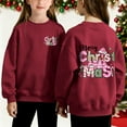 thumbnail image 2 of Birdeem Chandail Imprimé de Noël pour Enfants, Col Rond Manches Longues Doublé en Polaire pour Enfants, 2 of 8