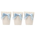 thumbnail image 1 of EeaseMX 12 cajas de palomitas de maíz blancas con lazo, con estampado de dulces, para decoración de fiestas de cumpleaños, baby showers, bodas y más (lazo azul), 1 of 7