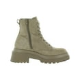 thumbnail image 3 of Steve Madden Womens Malvina Suede Lug Sole Combat & Lace-up Boots, 3 of 3