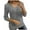 Gray, variant on 2026 ! Clothes under $5 asdoklhq Womens Plus Size Tops,Woman Tops Classic V-Neck Long Sleeve Zipper Solid Color Sweater Blouse