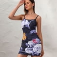 thumbnail image 3 of Ladies Elegant Sling Sleeveless Sexy Dress rose, 3 of 6