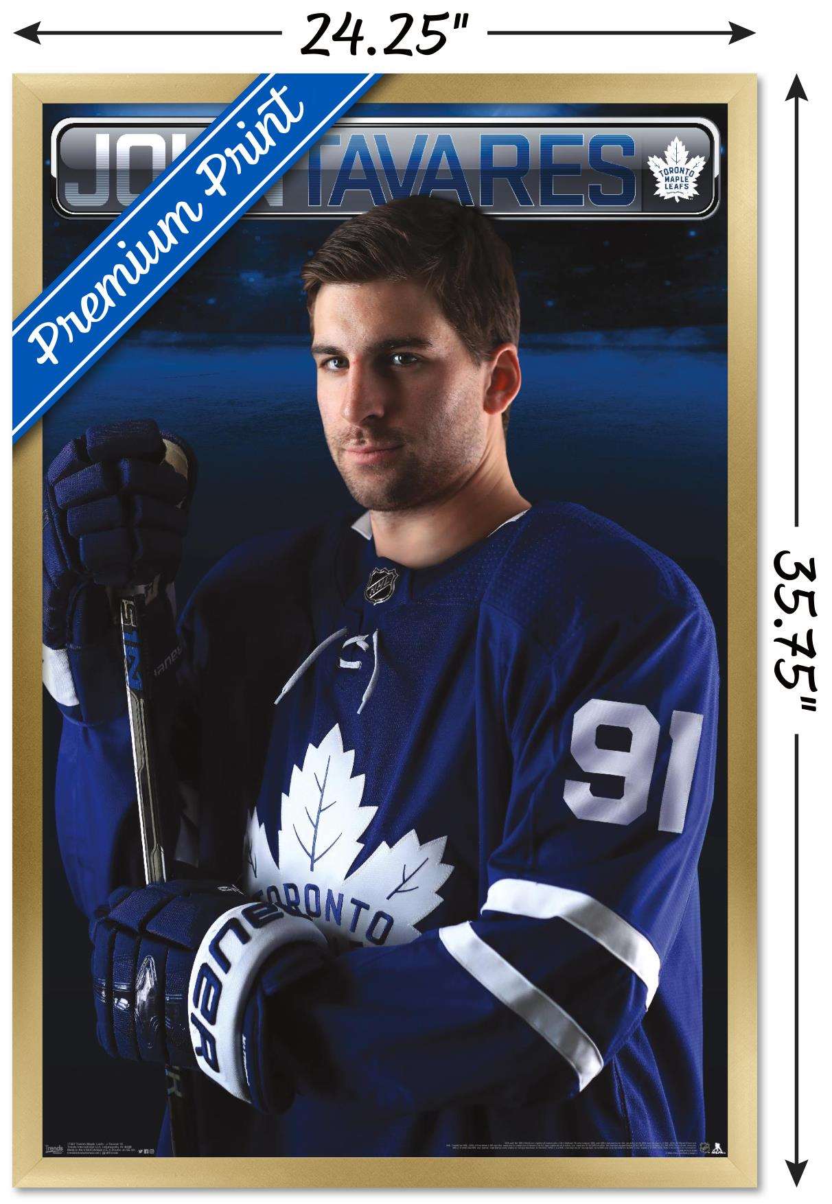 NHL Toronto Maple Leafs - John Tavares 18 Wall Poster, 22.375" x 34", Framed