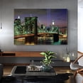 thumbnail image 4 of New York City Wall Art Brooklyn Bridge Manhattan Skyline Picture Empire State Scene Wrapped Canvas Art For Bedroom Livingroom Decoration Print Ready to Hang, 4 of 6
