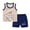 A-Khaki, variant on Hihipz Toddler Boy'S Set Cartoon Vest Shorts Sleeveless Cotton Soft Summerwear,Sizes 3-4Y