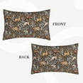 thumbnail image 2 of Zufioo Moose fox bear leaf tree Print Double-sided Plush Pillow Cover,Decorative Pillow Protector without Pillow Core, Suitable for Sofa, Bedroom, Car-16"x24", 2 of 6