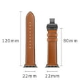thumbnail image 4 of For Apple Watch Band Genuine Leather Strap Apple Watch 7 6 5 4 3 2 1 SE 45mm 41mm Butterfly Clasp Strap for iWatch 44mm 40mm 42mm 38mm, 4 of 8