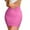 Pink, variant on Women's Sexy Mini Skirt High Waist Stretchy Bodycon Skirts Ribbed Solid Short Skirt