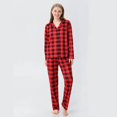 thumbnail image 3 of 2023 New Winter Family Matching Outfits Plaid Shirt+Long Pants 2Pcs Suit Girls Dress Baby Romper Dog Scarf Christmas Family Look, 3 of 3