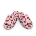 thumbnail image 2 of POLERO Cartoon Strawberry Print House Slippers for Women Open Toe Lightweight Indoor Slippers Slip On Bedroom Shoes with Soft Sole, Size 6-7, 2 of 7