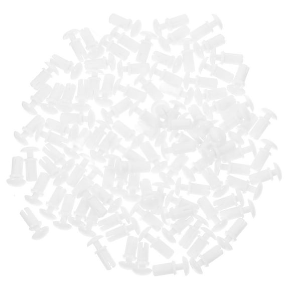 Hemoton 100pcs Nylon Car Fasteners White Plastic Rivets for Cars Auto Push Retainer Clips Car Panel Fasteners Bumper Retainer Clips Universal Car Clips